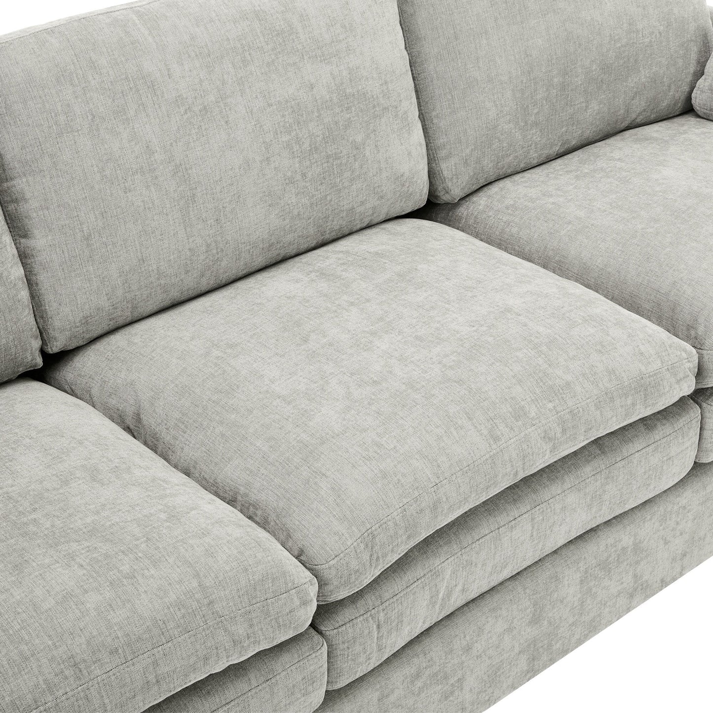 68.1 Chenille 2-Seater Sofa with Double-Layered Cushions for Living Room