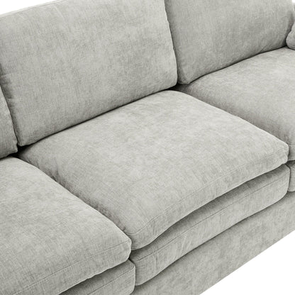 68.1 Chenille 2-Seater Sofa with Double-Layered Cushions for Living Room