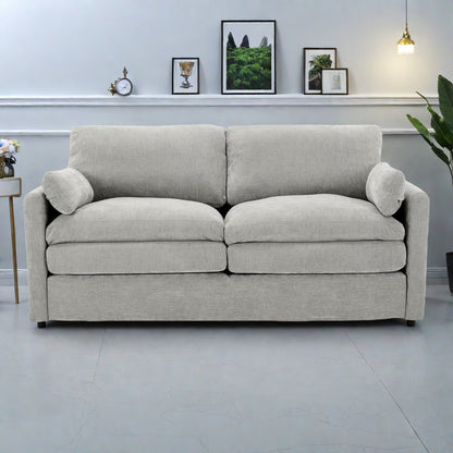 68.1 Chenille 2-Seater Sofa with Double-Layered Cushions for Living Room