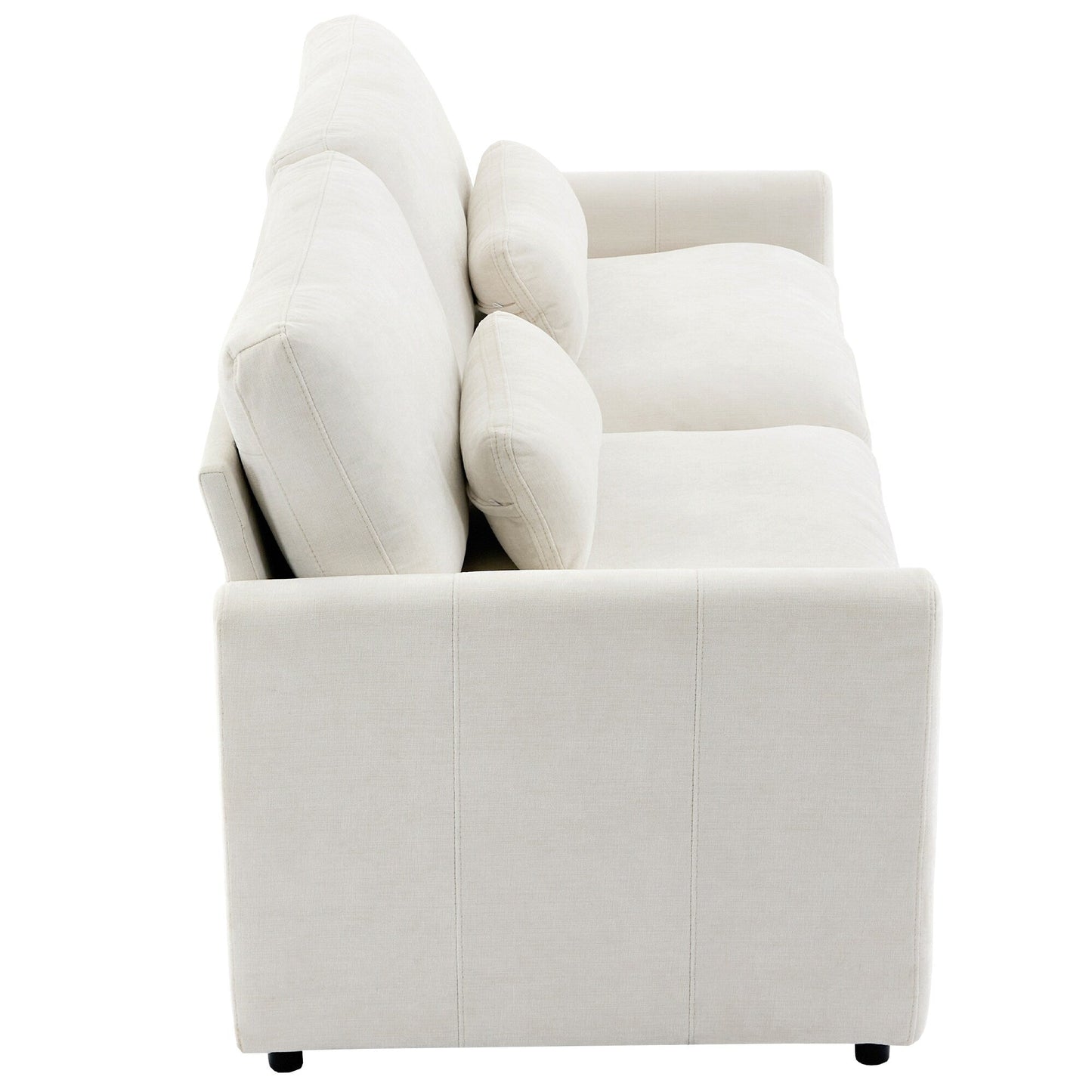 68.1 Chenille 2-Seater Sofa with Double-Layered Cushions for Living Room