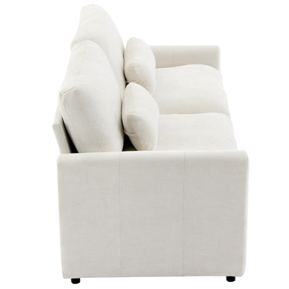 68.1 Chenille 2-Seater Sofa with Double-Layered Cushions for Living Room