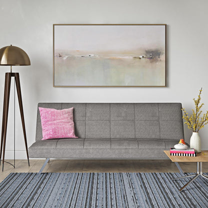 68.9 Fabric Loveseat Sofa Bed with Metal Frame and Stainless Legs for Living Room