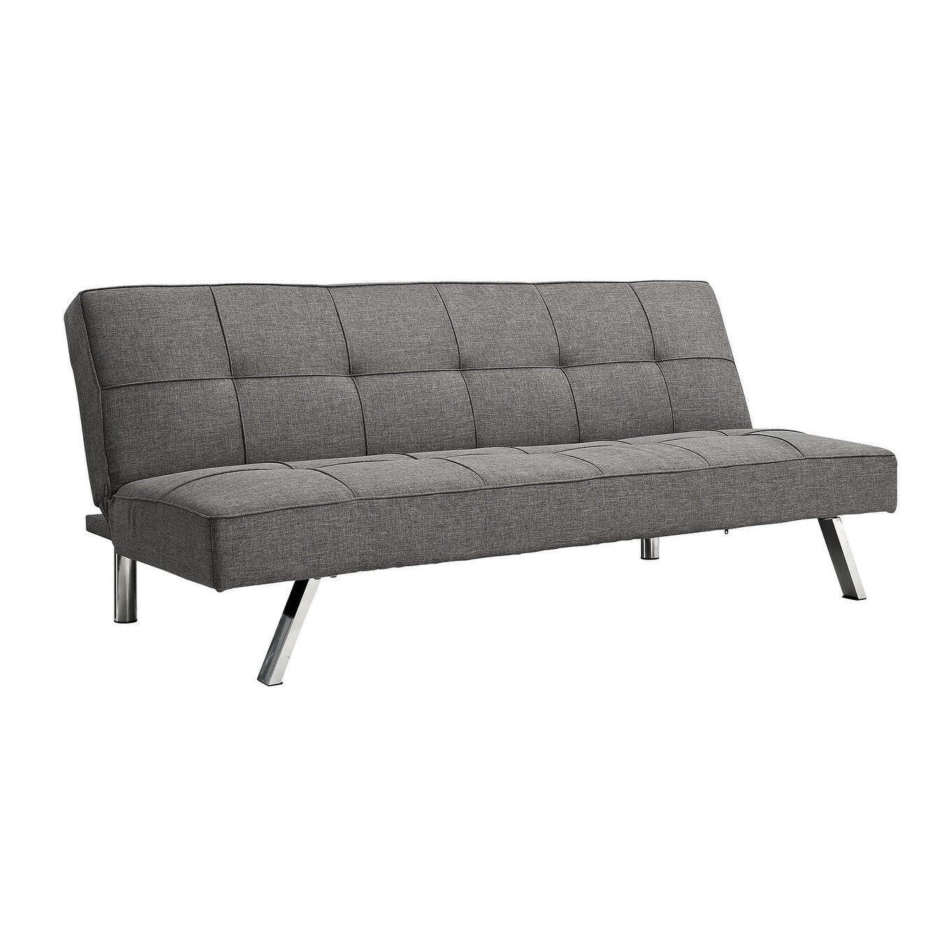 68.9 Fabric Loveseat Sofa Bed with Metal Frame and Stainless Legs for Living Room