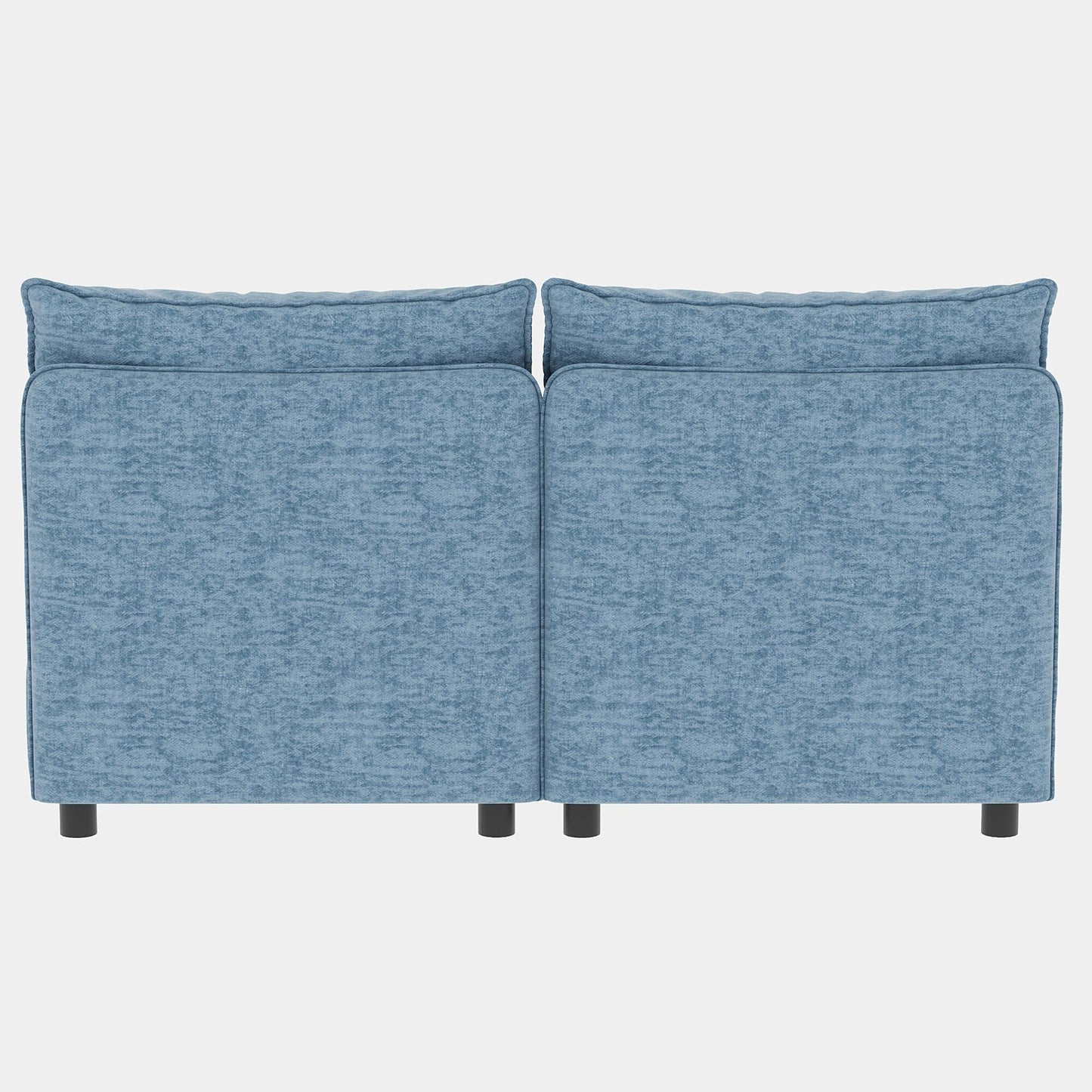 68 Chenille Mid-Century Loveseat with Hidden Storage and 250lb Capacity