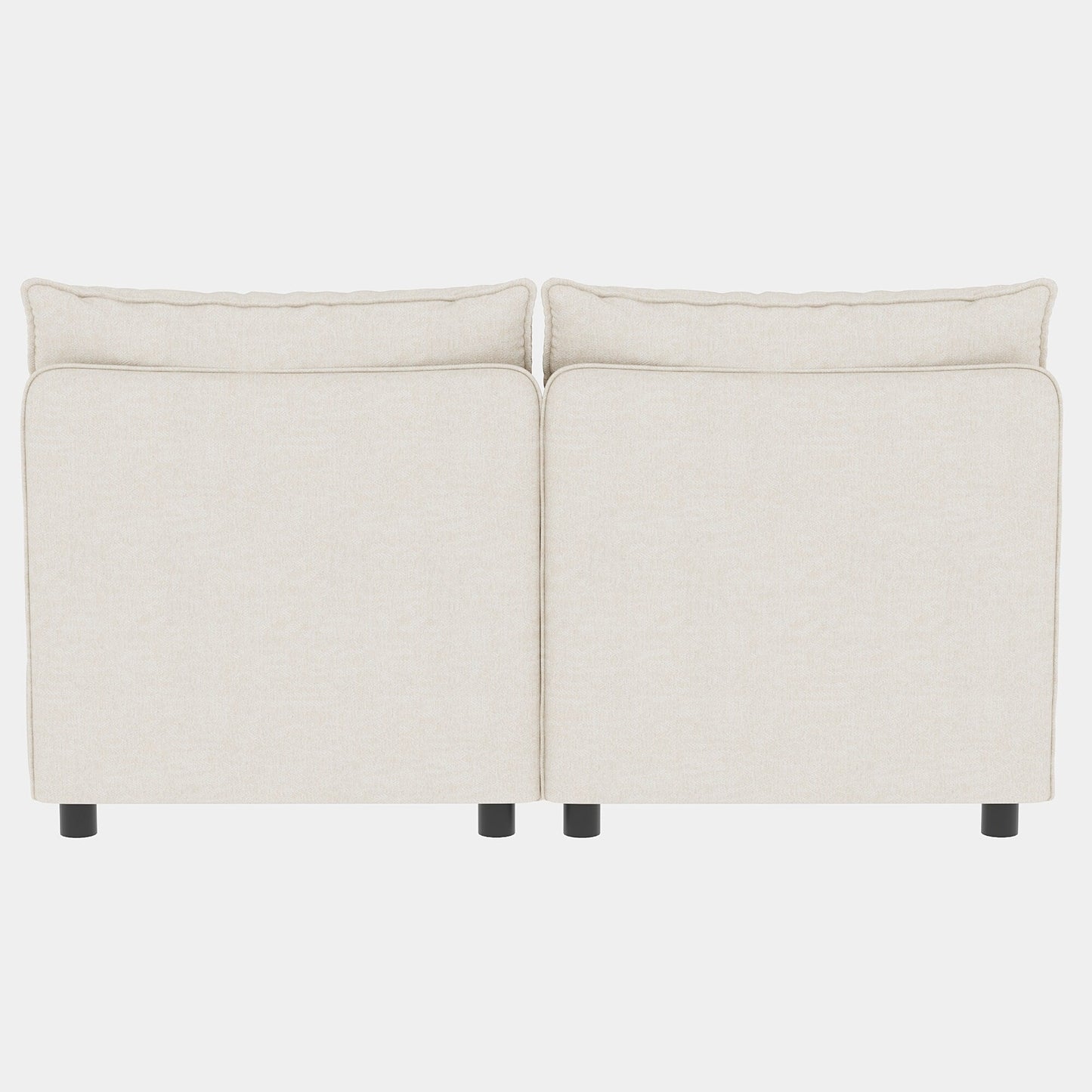 68 Chenille Mid-Century Loveseat with Hidden Storage and 250lb Capacity