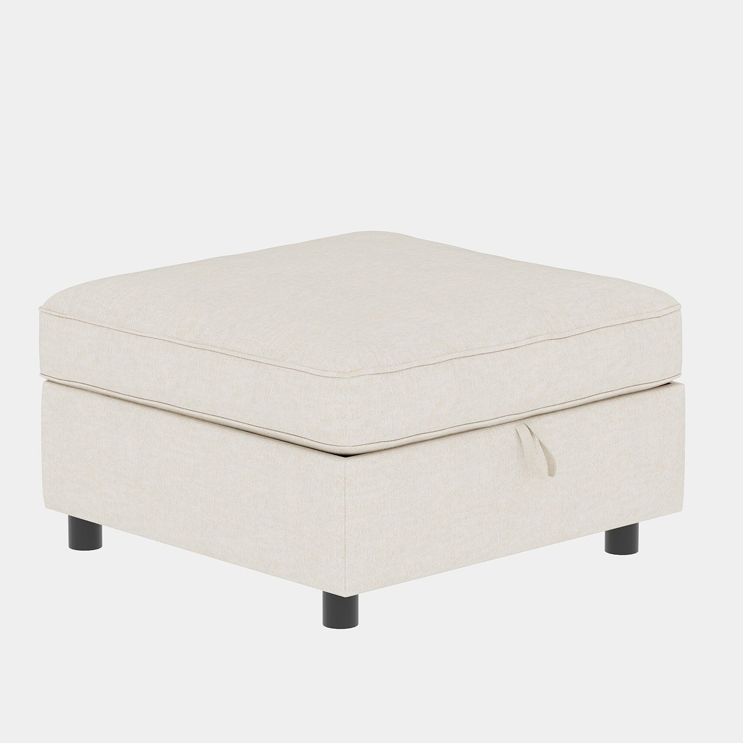 68 Chenille Mid-Century Loveseat with Hidden Storage and 250lb Capacity