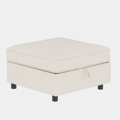 68 Chenille Mid-Century Loveseat with Hidden Storage and 250lb Capacity