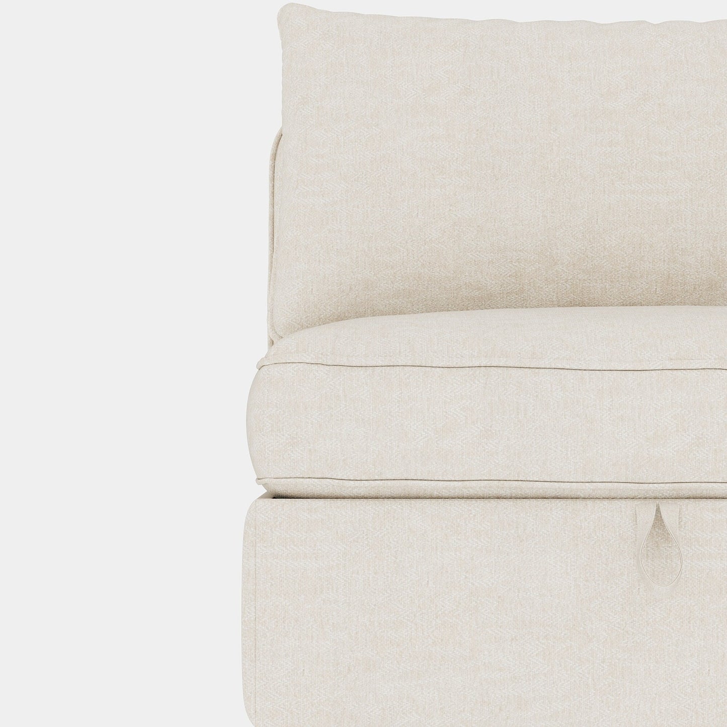 68 Chenille Mid-Century Loveseat with Hidden Storage and 250lb Capacity