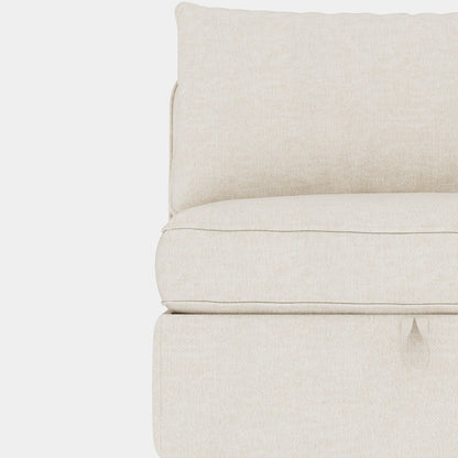 68 Chenille Mid-Century Loveseat with Hidden Storage and 250lb Capacity