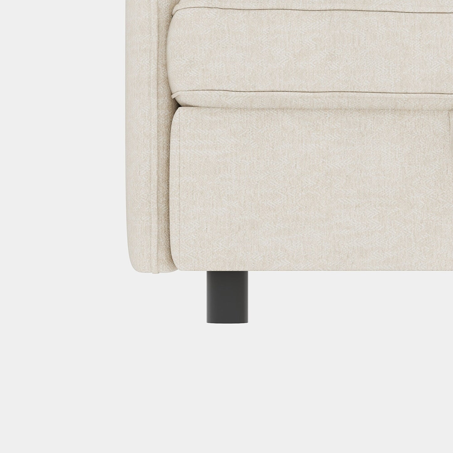 68 Chenille Mid-Century Loveseat with Hidden Storage and 250lb Capacity