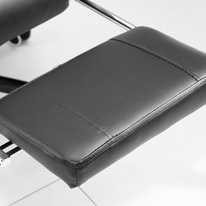 7 Point Vibration Massage Office Chair PU Leather Computer Gaming Chair with Lumbar Support and Retractable Footrest