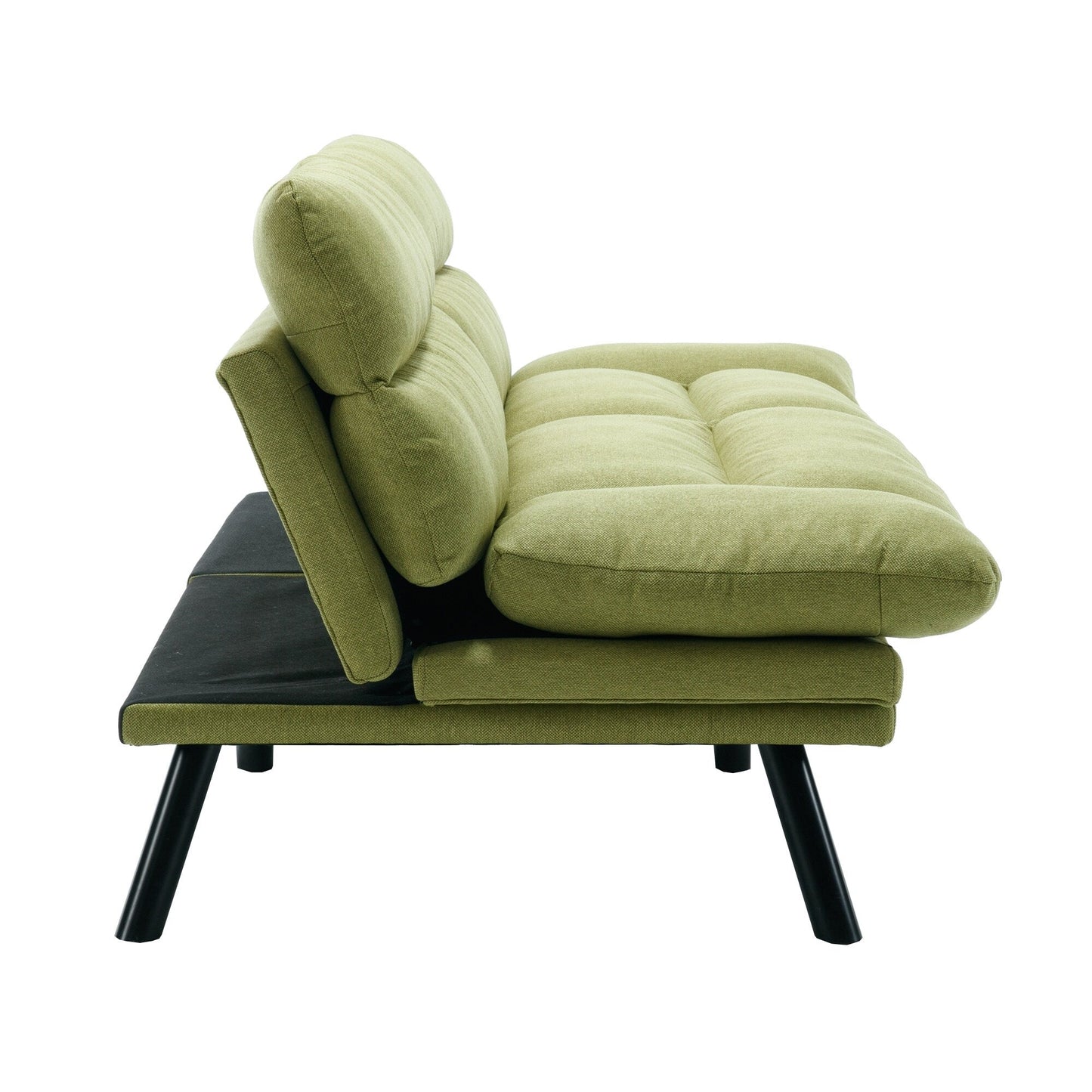 70.08 Teddy Fabric 2-Seater Loveseat Sofa with Thick Cushions, Metal Legs, and 600LB Weight Capacity