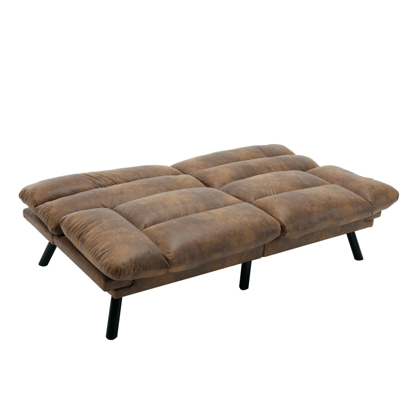 70.08 Teddy Fabric 2-Seater Loveseat Sofa with Thick Cushions, Metal Legs, and 600LB Weight Capacity