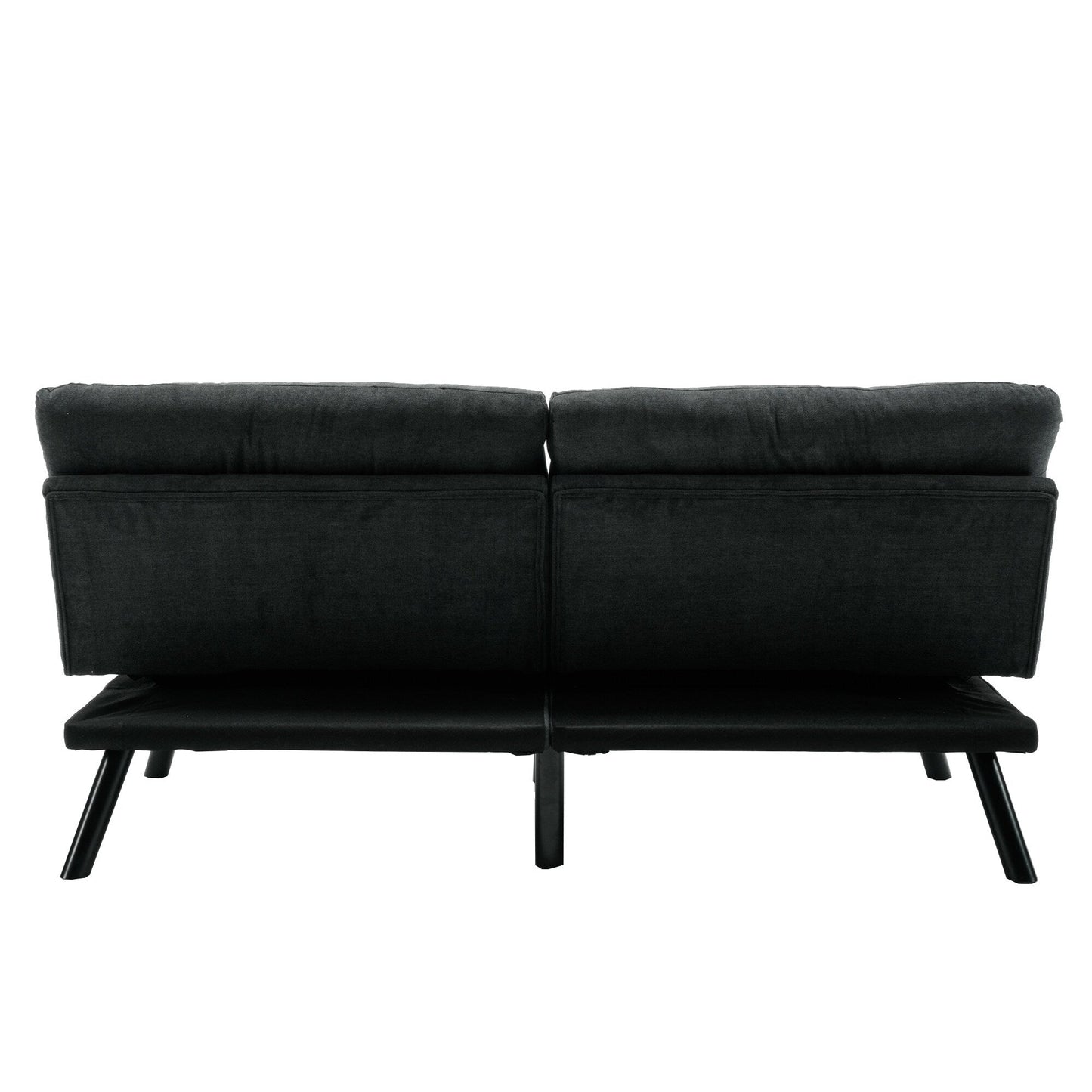 70.08 Teddy Fabric 2-Seater Loveseat Sofa with Thick Cushions, Metal Legs, and 600LB Weight Capacity