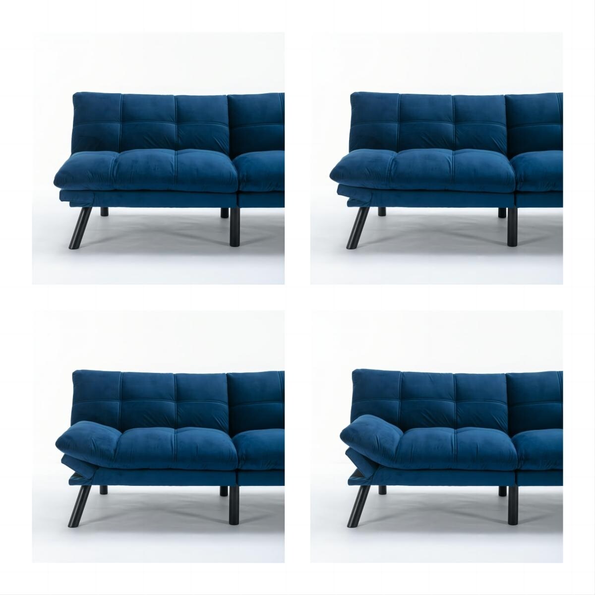 70.9'' Modern Fabric Convertible Sofa with Adjustable Back