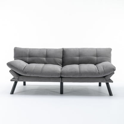 70.9'' Modern Fabric Convertible Sofa with Adjustable Back