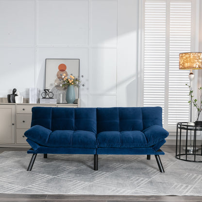 70.9'' Modern Fabric Convertible Sofa with Adjustable Back