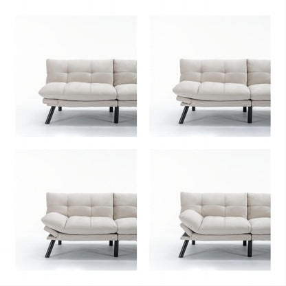 70.9'' Modern Fabric Convertible Sofa with Adjustable Back