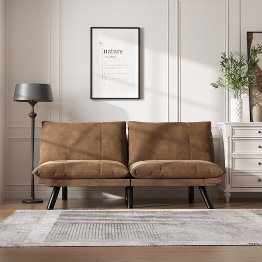 70.9'' Modern Fabric Convertible Sofa with Adjustable Back