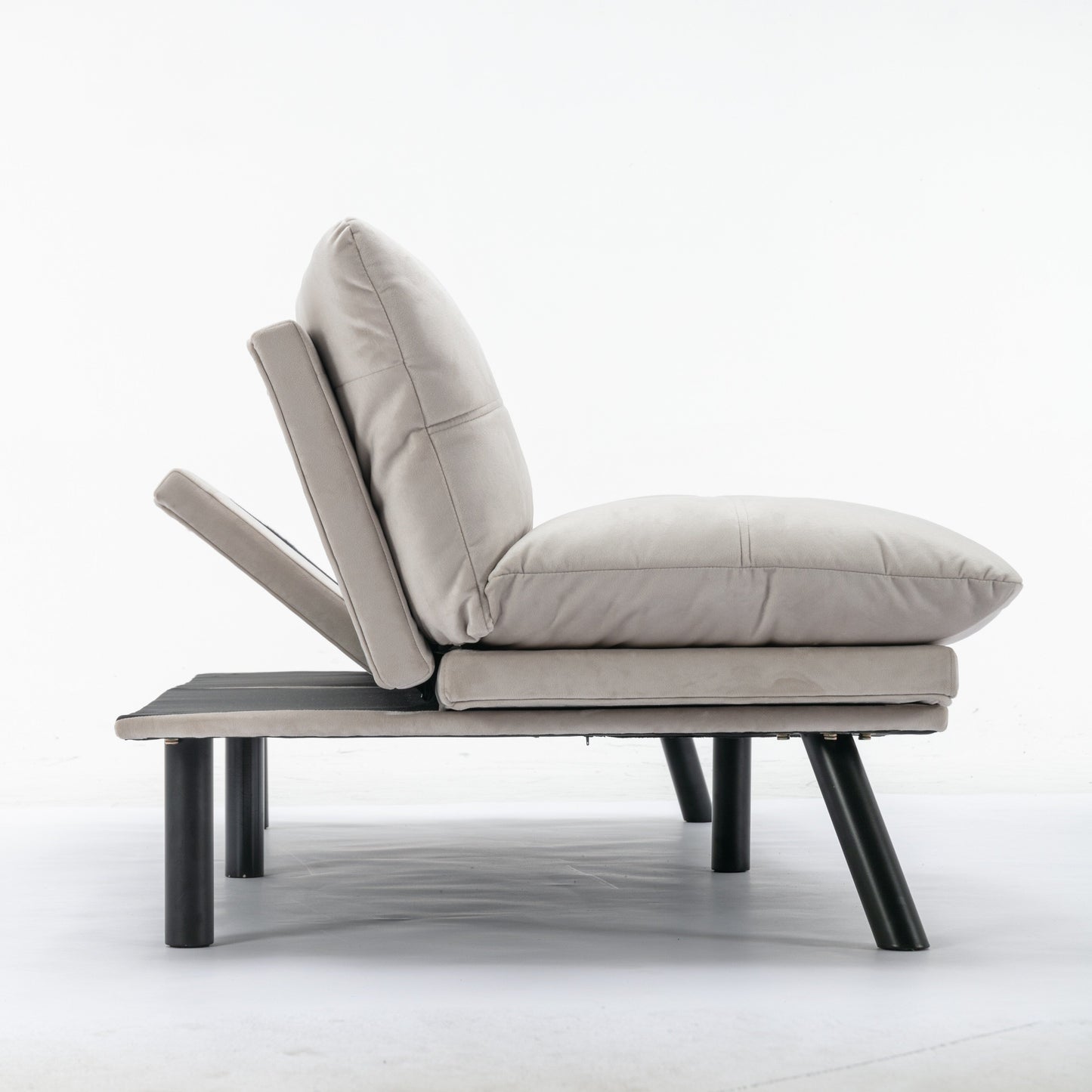70.9'' Modern Fabric Convertible Sofa with Adjustable Back