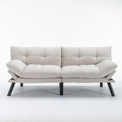 70.9'' Modern Fabric Convertible Sofa with Adjustable Back