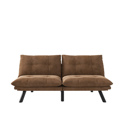 70.9'' Modern Fabric Convertible Sofa with Adjustable Back