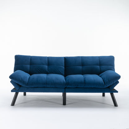 70.9'' Modern Fabric Convertible Sofa with Adjustable Back