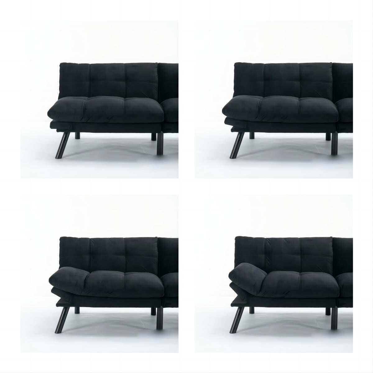 70.9'' Modern Fabric Convertible Sofa with Adjustable Back