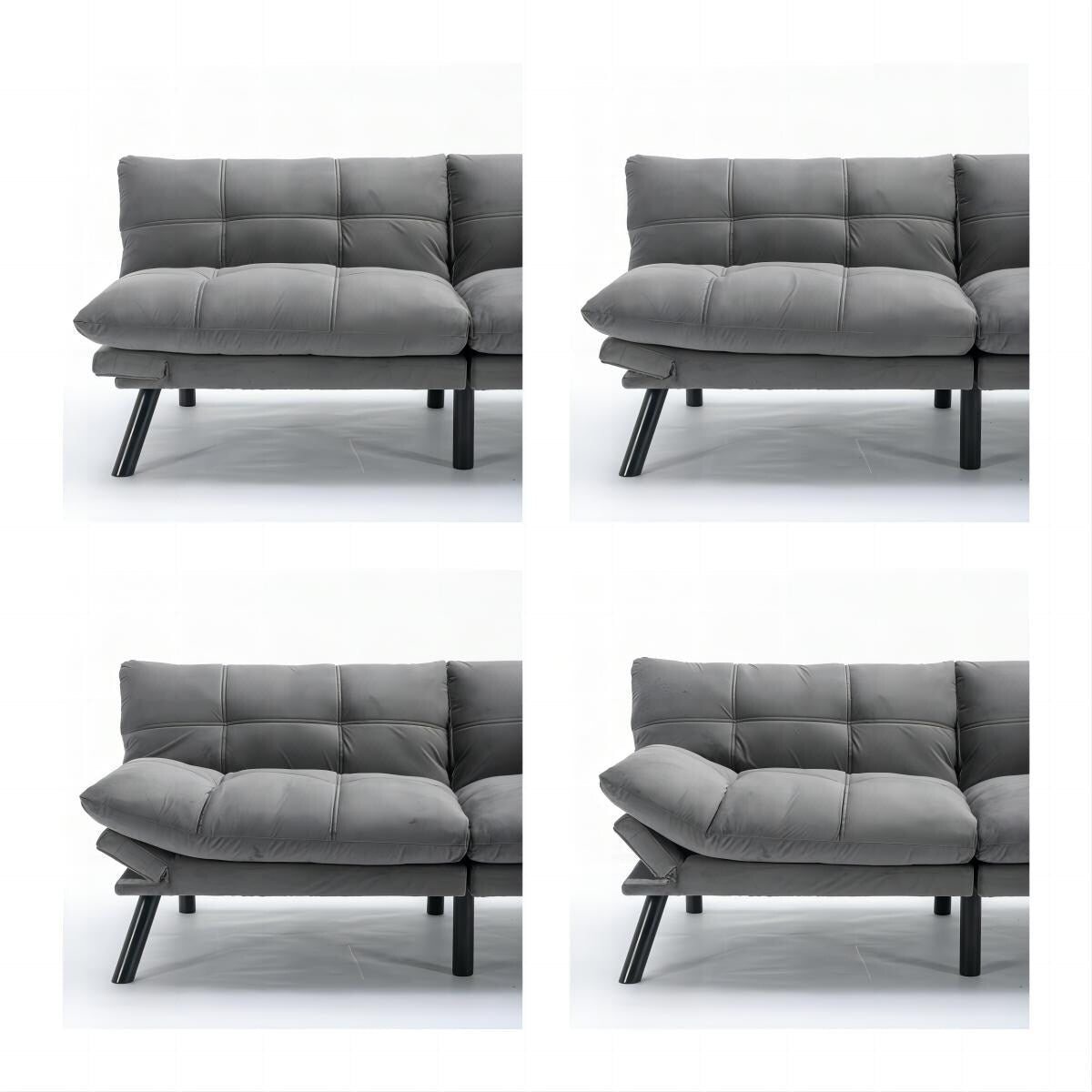 70.9'' Modern Fabric Convertible Sofa with Adjustable Back