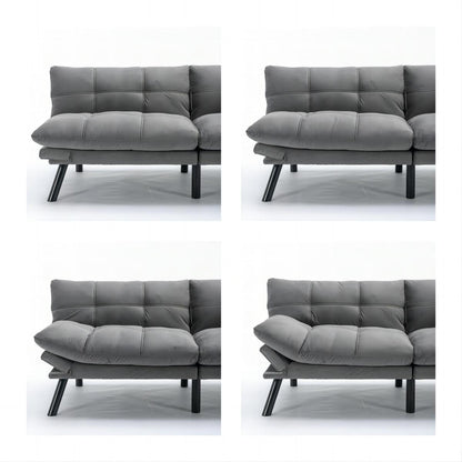 70.9'' Modern Fabric Convertible Sofa with Adjustable Back