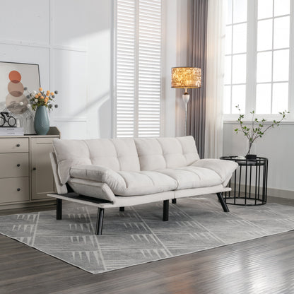70.9'' Modern Fabric Convertible Sofa with Adjustable Back