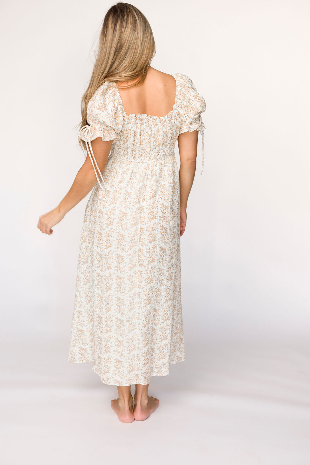 Savanna Steppe 100% Cotton Dress in Taupe - Bump Friendly & Inclusive Sizing (S-3XL)