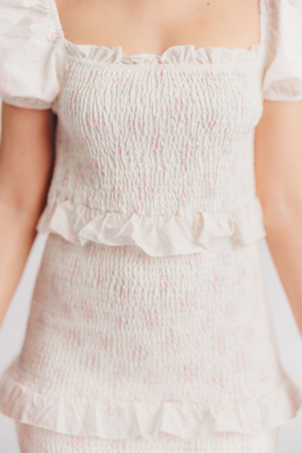 Ada Smocked Dress in Pink Floral- Bump Friendly & Inclusive Sizing (S-3XL)