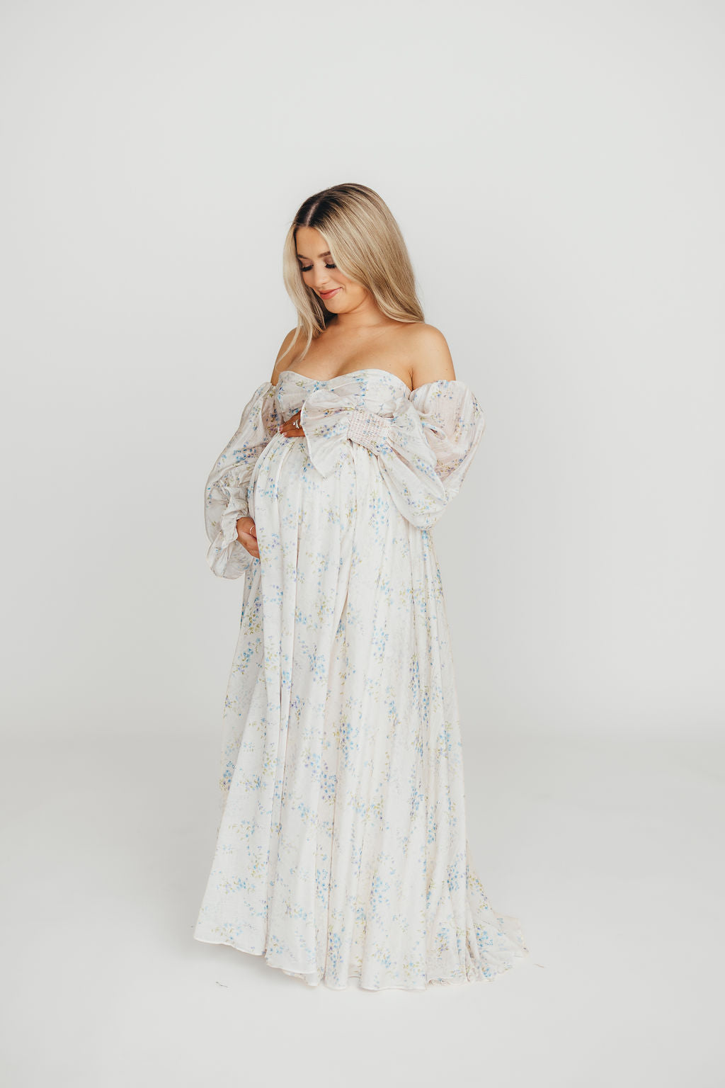 Dear Skye Floral Dress in Blue