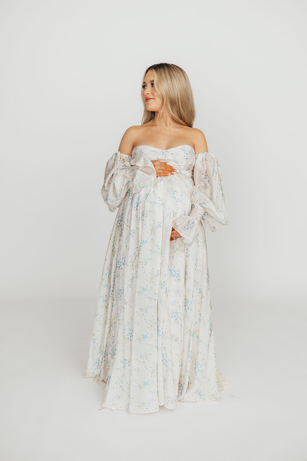Dear Skye Floral Dress in Blue