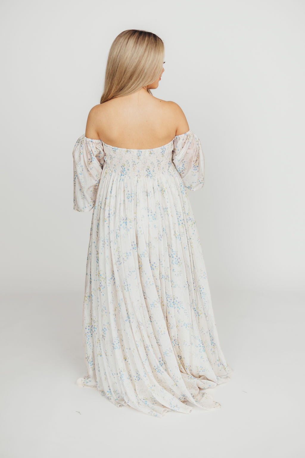 Dear Skye Floral Dress in Blue