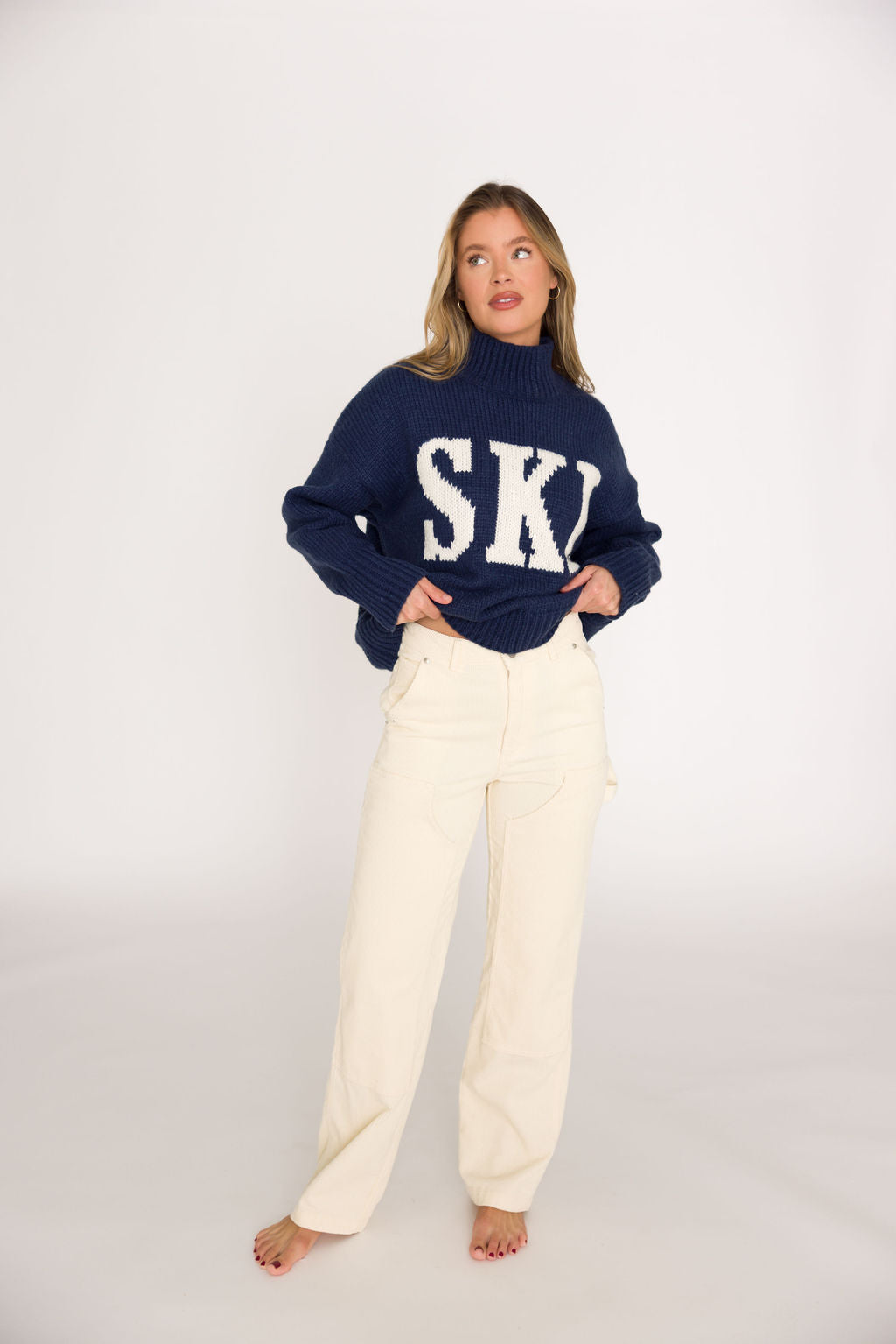 Corduroy Pants in Cream