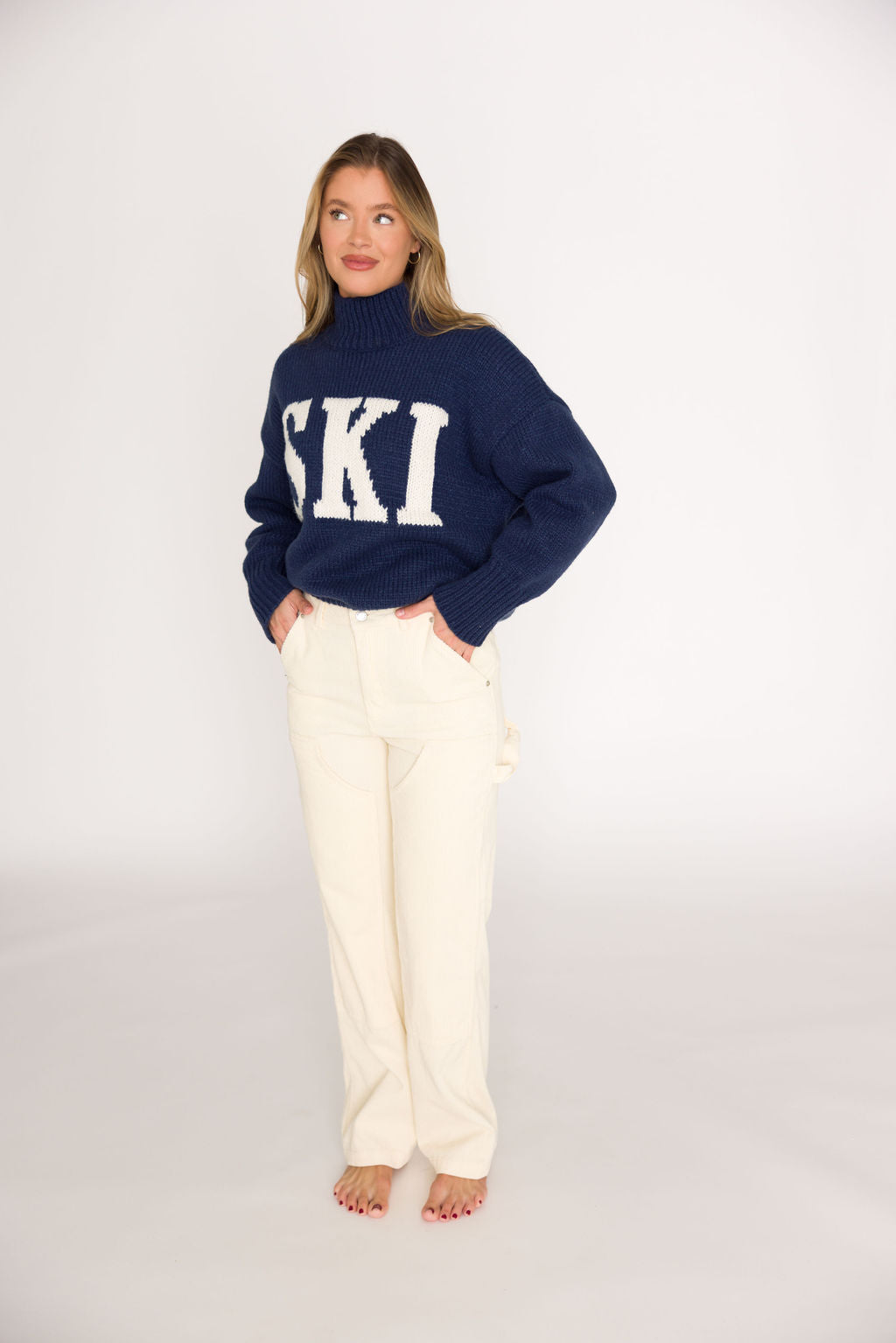 Corduroy Pants in Cream