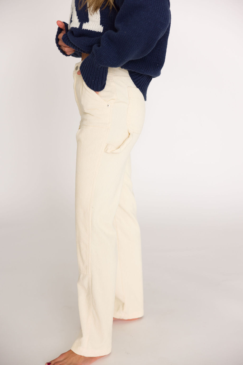 Corduroy Pants in Cream