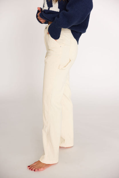 Corduroy Pants in Cream