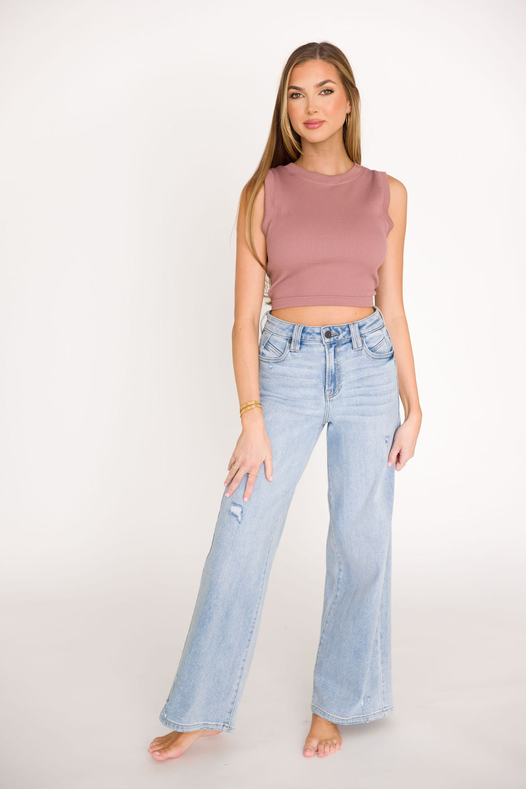 Ready to Move Top in Dusty Lilac