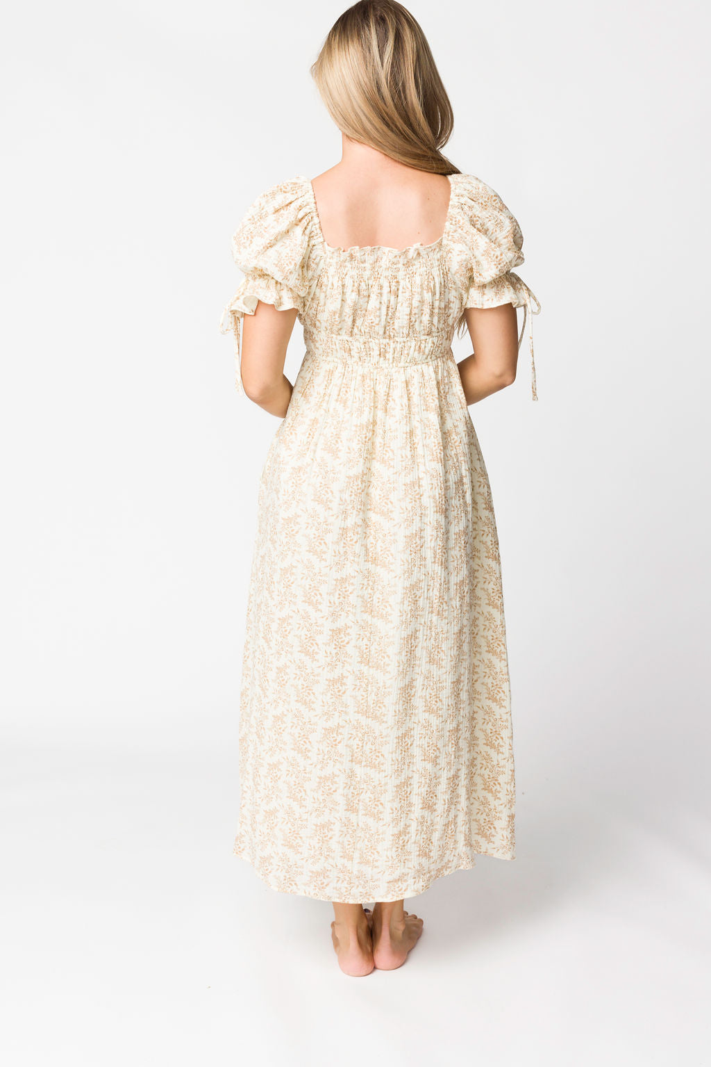 Savanna Steppe 100% Cotton Dress in Taupe - Bump Friendly & Inclusive Sizing (S-3XL)