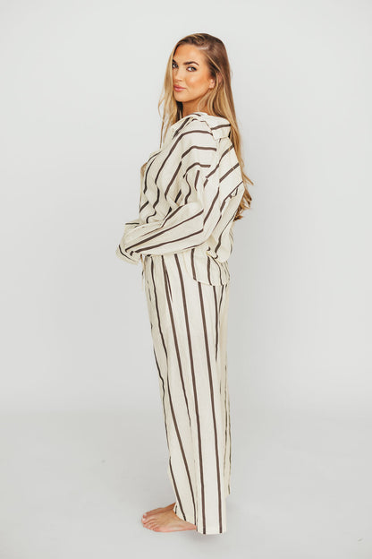 Rowan Pants in Black Stripe