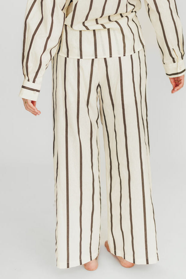 Rowan Pants in Black Stripe