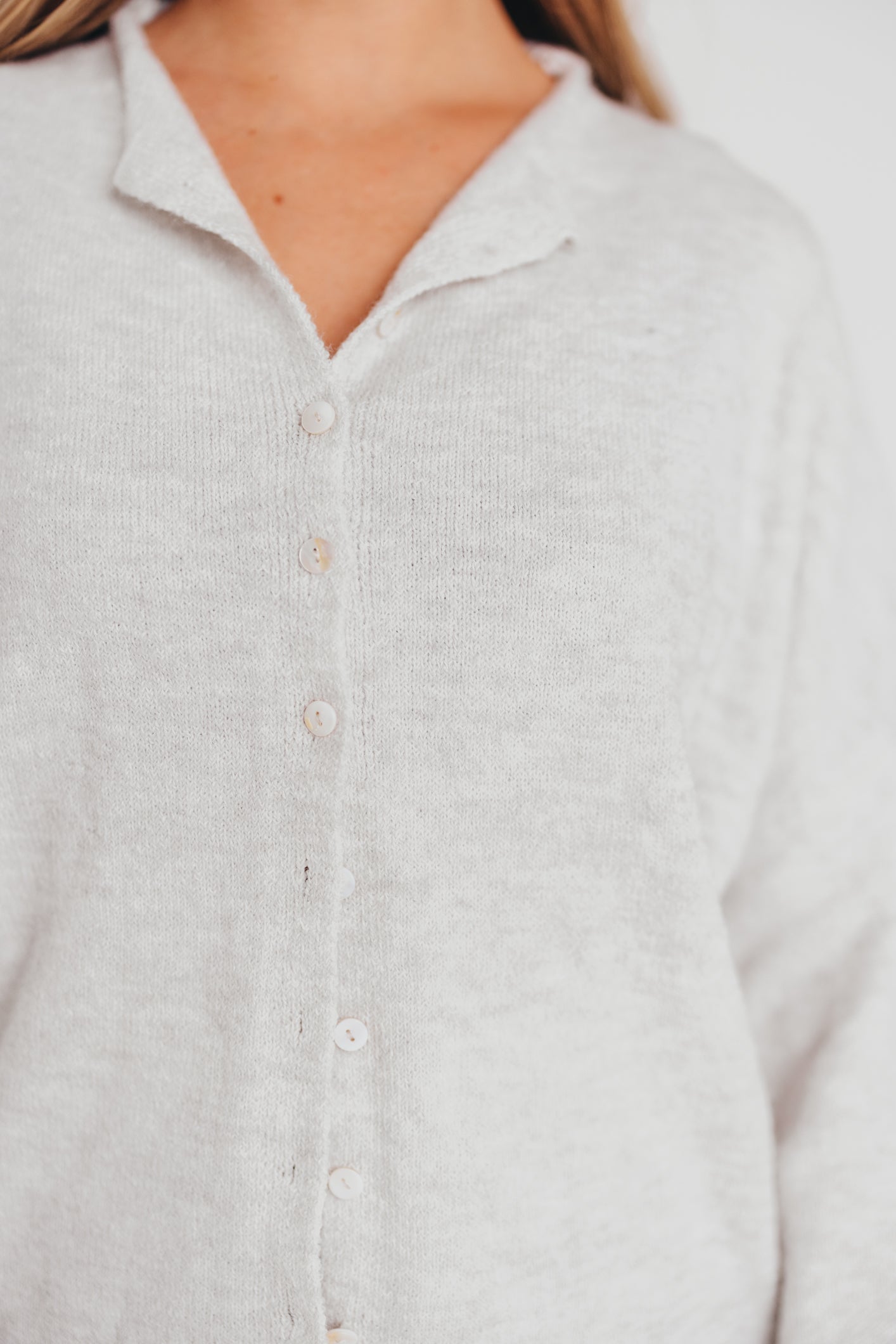 Piper Cardigan in Light Grey