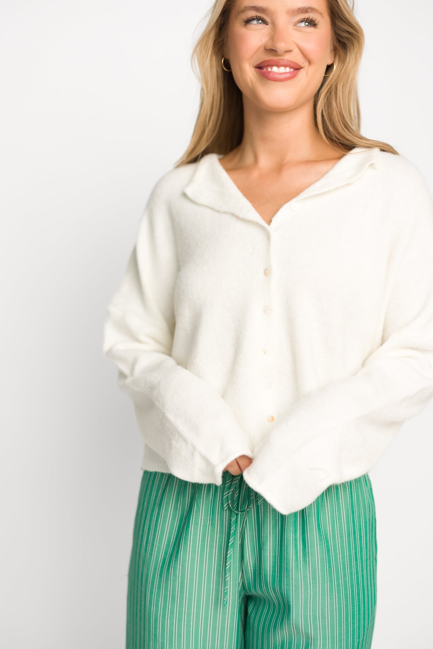 Piper Cardigan in Snow