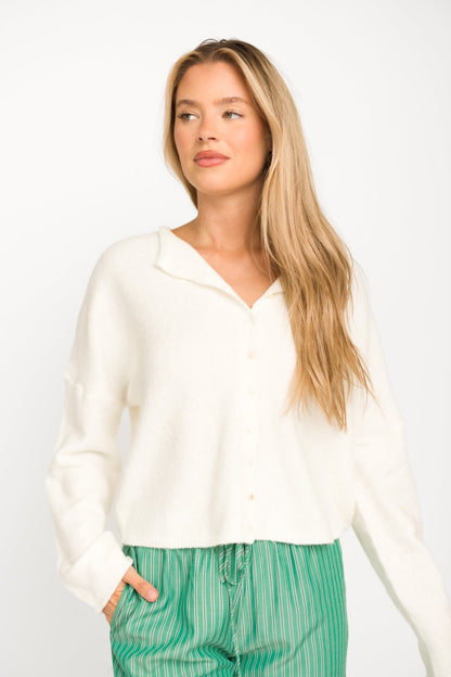 Piper Cardigan in Snow