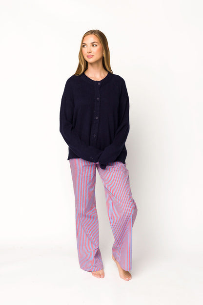 Shea Striped Pajama Pants in Blue/Red