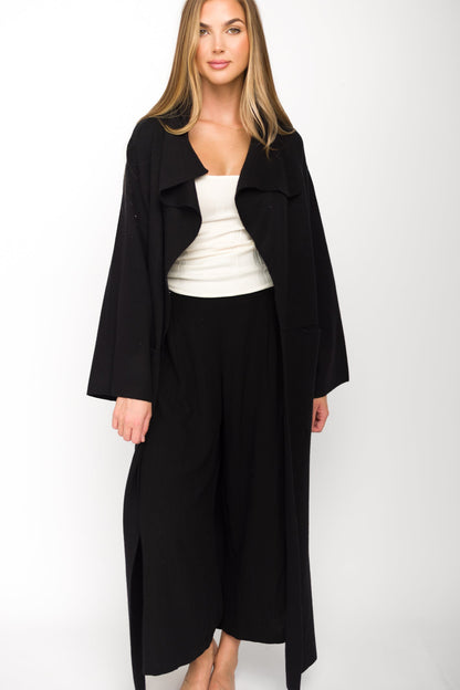 Elsa Sweater Coat in Black