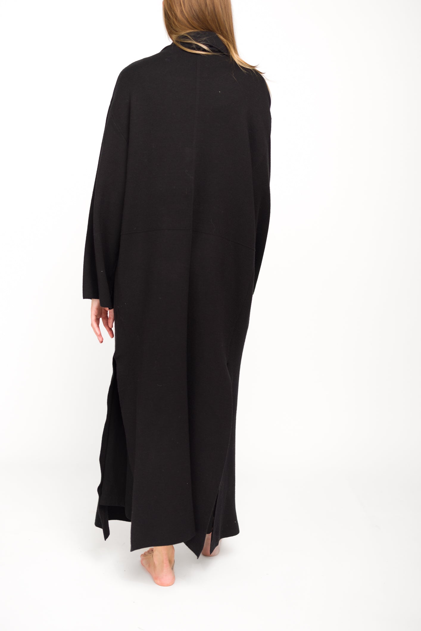 Elsa Sweater Coat in Black